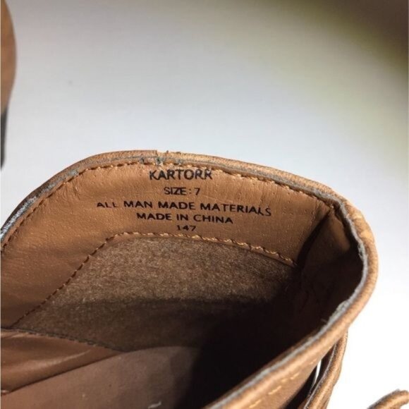 Madden Girl Women’s Slip On Ankle Boot with Buckle, Brown, size 7 - Picture 7 of 7